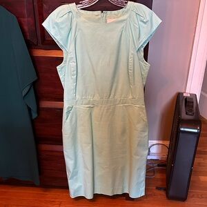 J. Crew Light Green Midi Dress